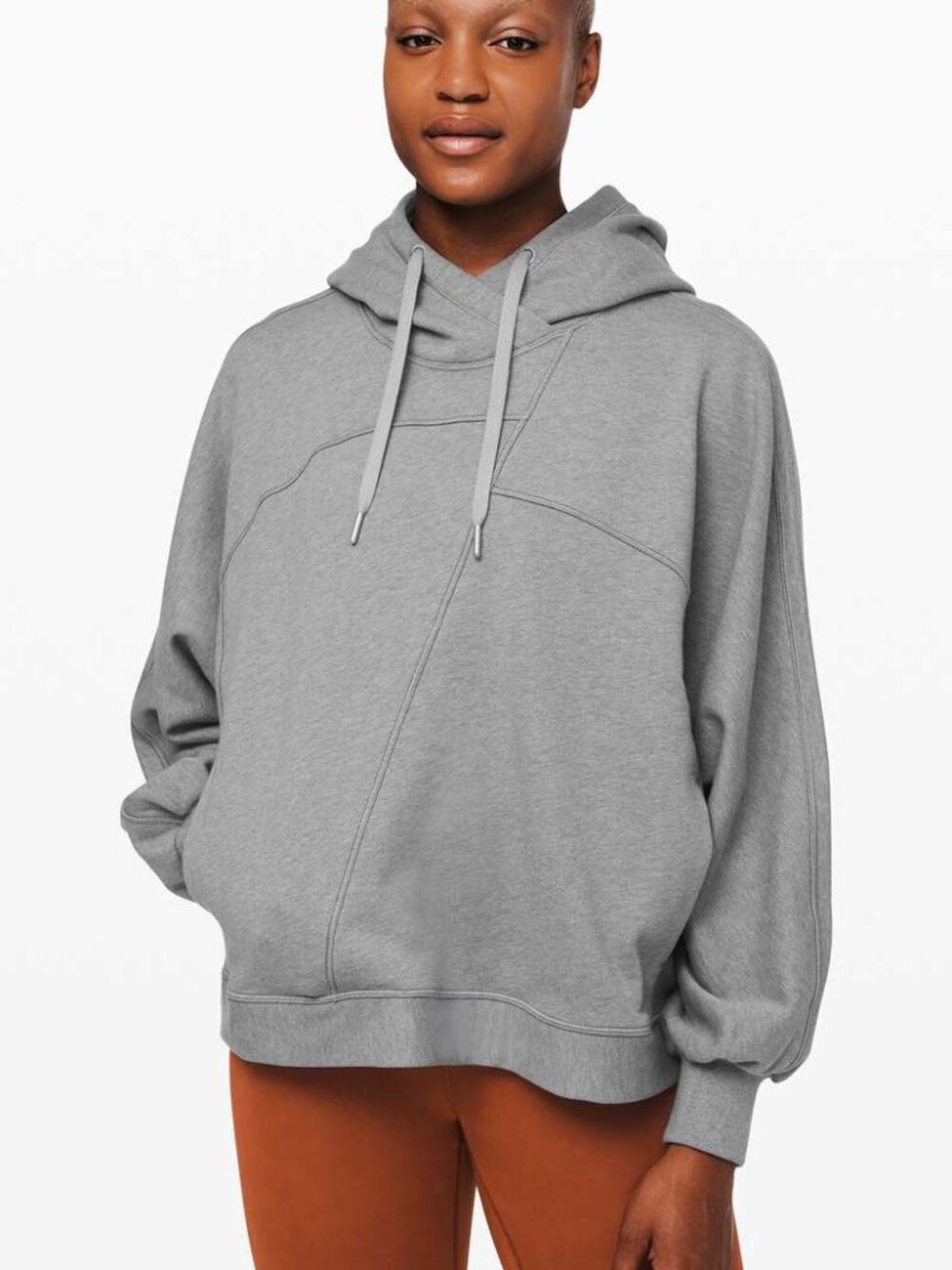 Lululemon Broken Beats Hoodie Heathered Glacier Grey Size XS